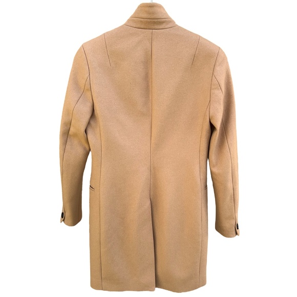 All Saints Adrea Double Breasted Camel Coat Size 4 - Picture 9 of 11